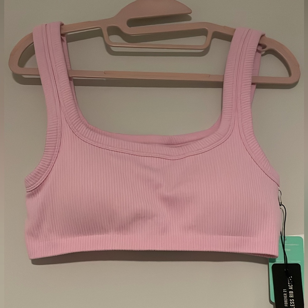 FOREVER21 Pink Ribbed Women's Bralette size M